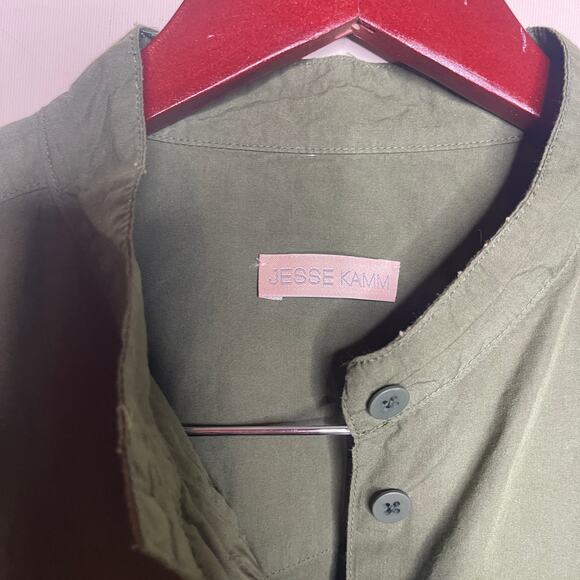 Jesse Kamm Okuda Shirt in green sz XS S - Picture 2 of 6